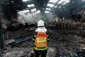 Scrapyard Fire - Spain