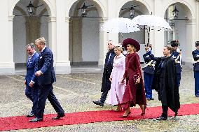 Dutch Royal Couple Receives Grand Duke and Duchess of Luxembourg - The Netherlands