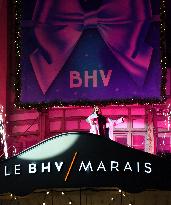Chrismas Opening At BHV Store - Paris