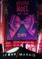 Chrismas Opening At BHV Store - Paris