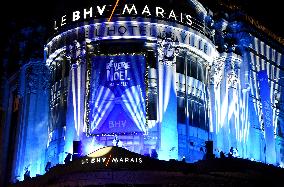 Chrismas Opening At BHV Store - Paris