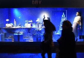 Chrismas Opening At BHV Store - Paris