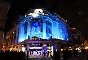 Chrismas Opening At BHV Store - Paris