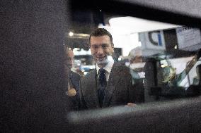 Jordan Bardella and Eric Ciotti visit MILIPOL Paris 2025 - Villepinte