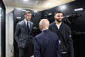 Jordan Bardella and Eric Ciotti visit MILIPOL Paris 2025 - Villepinte