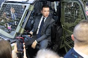 Jordan Bardella and Eric Ciotti visit MILIPOL Paris 2025 - Villepinte