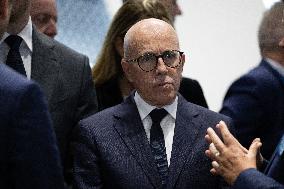 Jordan Bardella and Eric Ciotti visit MILIPOL Paris 2025 - Villepinte