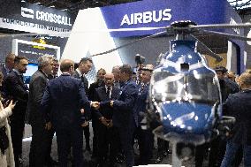 Jordan Bardella and Eric Ciotti visit MILIPOL Paris 2025 - Villepinte