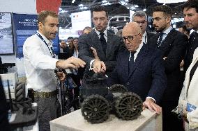 Jordan Bardella and Eric Ciotti visit MILIPOL Paris 2025 - Villepinte