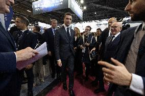 Jordan Bardella and Eric Ciotti visit MILIPOL Paris 2025 - Villepinte