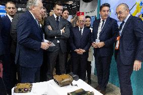 Jordan Bardella and Eric Ciotti visit MILIPOL Paris 2025 - Villepinte