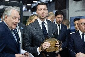 Jordan Bardella and Eric Ciotti visit MILIPOL Paris 2025 - Villepinte