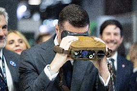 Jordan Bardella and Eric Ciotti visit MILIPOL Paris 2025 - Villepinte