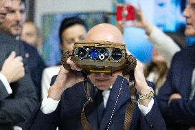 Jordan Bardella and Eric Ciotti visit MILIPOL Paris 2025 - Villepinte