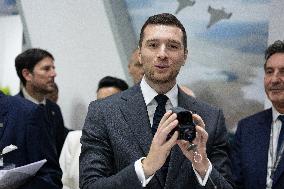 Jordan Bardella and Eric Ciotti visit MILIPOL Paris 2025 - Villepinte