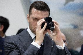 Jordan Bardella and Eric Ciotti visit MILIPOL Paris 2025 - Villepinte