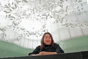 Chiharu Shiota's Art Installation Moment the Snow Melts at Mudec - Milan