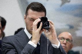 Jordan Bardella and Eric Ciotti visit MILIPOL Paris 2025 - Villepinte