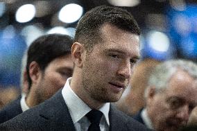 Jordan Bardella and Eric Ciotti visit MILIPOL Paris 2025 - Villepinte