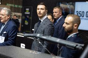 Jordan Bardella and Eric Ciotti visit MILIPOL Paris 2025 - Villepinte