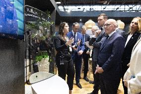 Jordan Bardella and Eric Ciotti visit MILIPOL Paris 2025 - Villepinte