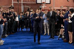 Macron Speaks to Readers of La Voix du Nord - Arras