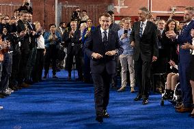 Macron Speaks to Readers of La Voix du Nord - Arras