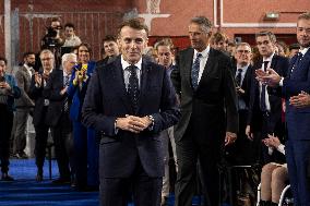 Macron Speaks to Readers of La Voix du Nord - Arras