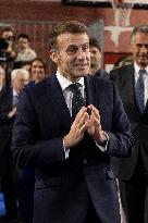 Macron Speaks to Readers of La Voix du Nord - Arras