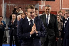 Macron Speaks to Readers of La Voix du Nord - Arras
