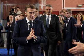 Macron Speaks to Readers of La Voix du Nord - Arras