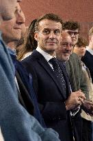 Macron Speaks to Readers of La Voix du Nord - Arras