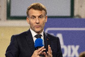 Macron Speaks to Readers of La Voix du Nord - Arras