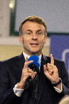 Macron Speaks to Readers of La Voix du Nord - Arras