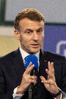 Macron Speaks to Readers of La Voix du Nord - Arras