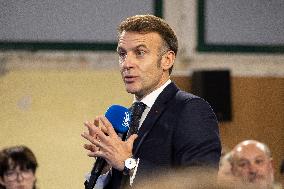 Macron Speaks to Readers of La Voix du Nord - Arras