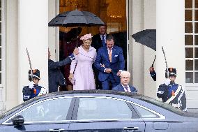 Dutch Royal Couple Receives Grand Duke And Duchess of Luxembourg - The Netherlands