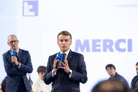 Macron Speaks to Readers of La Voix du Nord - Arras