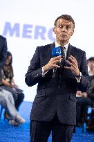 Macron Speaks to Readers of La Voix du Nord - Arras