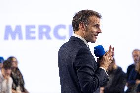 Macron Speaks to Readers of La Voix du Nord - Arras