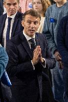 Macron Speaks to Readers of La Voix du Nord - Arras