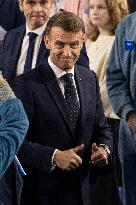 Macron Speaks to Readers of La Voix du Nord - Arras