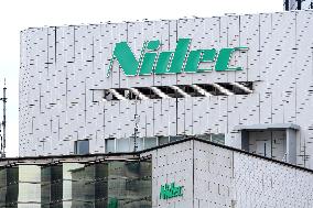 Nidek signboard and logo