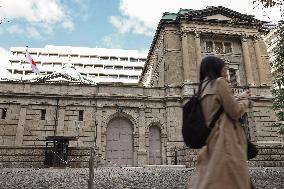 The exterior of the Bank of Japan