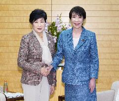 Japan PM Takaichi meets Tokyo Gov. Koike