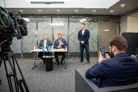 Press conference of Tallinn coalition talks