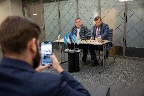 Press conference of Tallinn coalition talks
