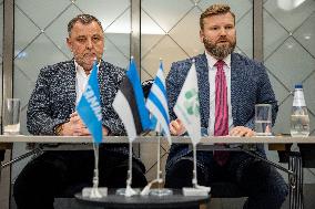Press conference of Tallinn coalition talks