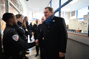 Philippe Tabarot Visits The Saint-Denis Maintenance And Intervention Center