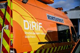 Philippe Tabarot Visits The Saint-Denis Maintenance And Intervention Center